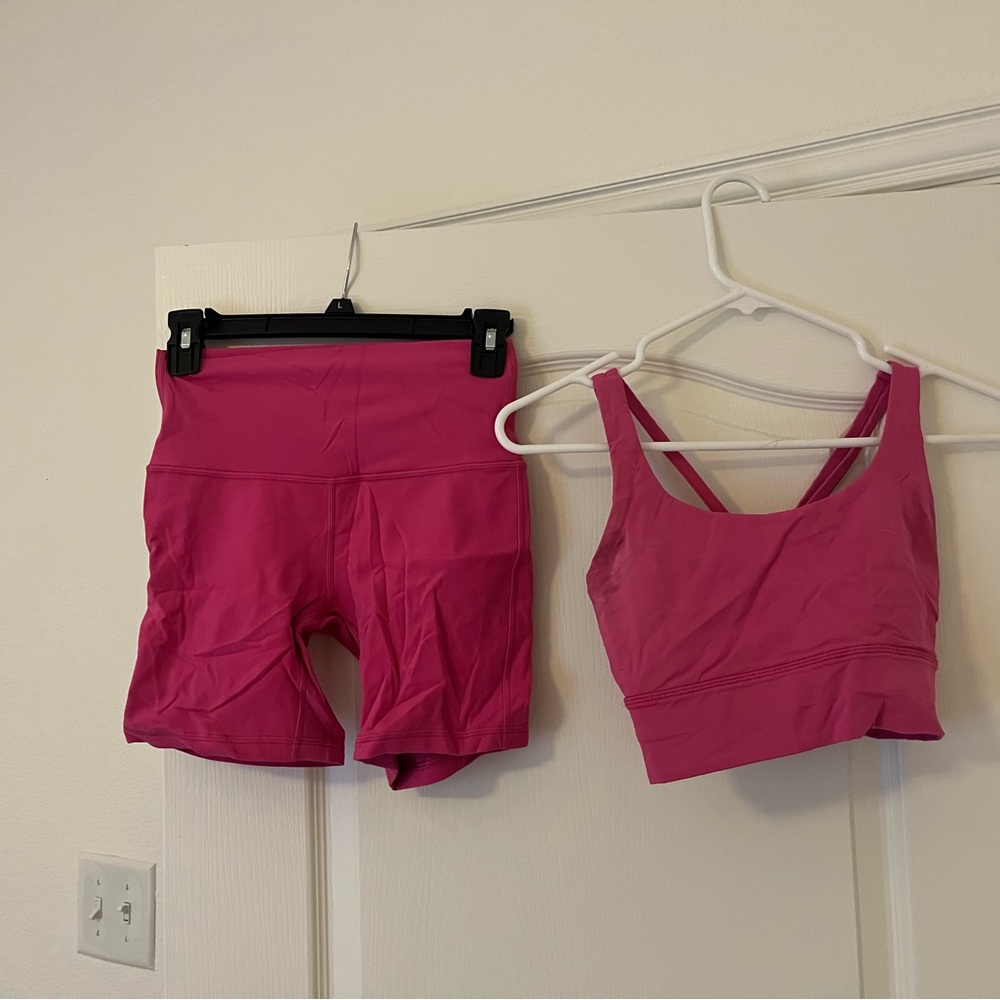 lululemon athletica Pink Bike Shorts